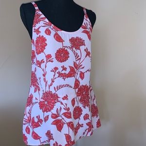 CAbi Adore Cami Floral Top Cranberry Crush XS